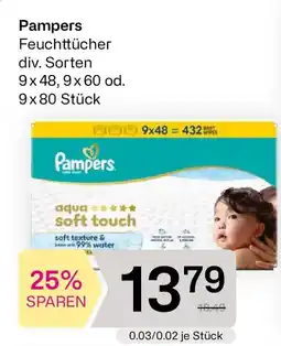 Bipa Pampers Feuchttücher Angebot