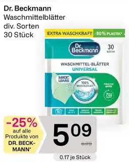 Bipa Dr. Beckmann Waschmittelblätter Angebot