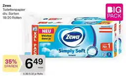 Bipa Zewa Toilettenpapier Angebot