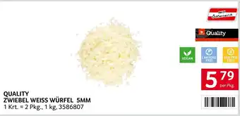 Quality Zwiebel Weiss Würfel 5MM