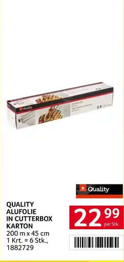 Transgourmet Quality Alufolie in Cutterbox Karton Angebot