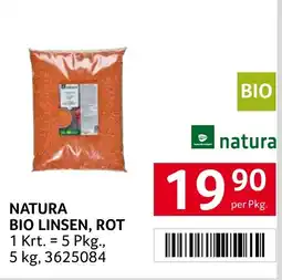 Transgourmet Natura Bio Linsen, Rot Angebot