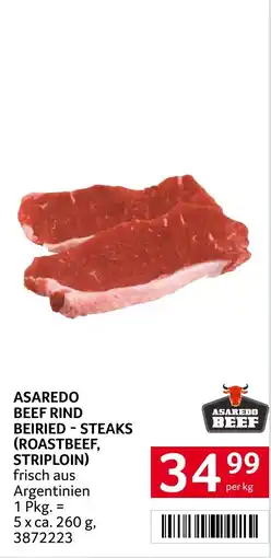 Transgourmet Asaredo Beef Rind Beiried - Steaks Angebot