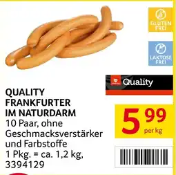 Transgourmet Quality Frankfurter im Naturdarm Angebot