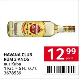 Transgourmet Havana Club Rum 3 Años Angebot