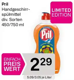 Bipa Pril Handgeschirrspülmittel Angebot