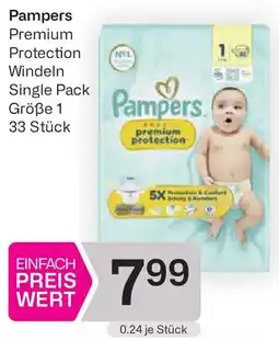 Bipa Pampers Premium Protection Windeln Single Pack Größe 1 Angebot