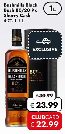 Travel FREE Bushmills Black Bush 80/20 Px Sherry Cask Angebot