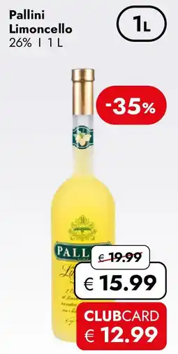 Travel FREE Pallini Limoncello Angebot