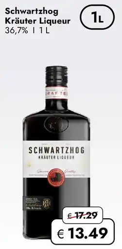 Travel FREE Schwartzhog Kräuter Liqueur Angebot