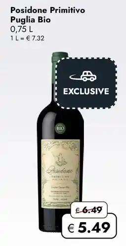 Travel FREE Posidone Primitivo Puglia Bio Angebot