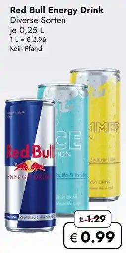 Travel FREE Red Bull Energy Drink Angebot