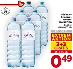 Billa Vöslauer Mineralwasser Angebot