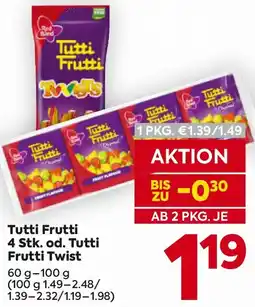 Billa Tutti Frutti 4 Stk. od. Tutti Frutti Twist Angebot