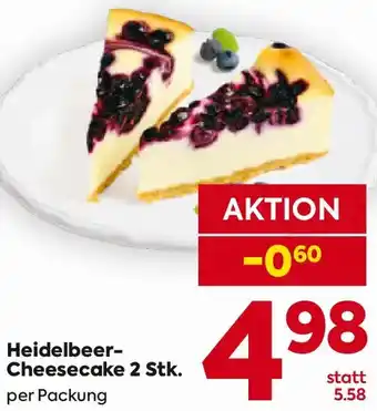 Billa Heidelbeer Cheesecake 2 Stk. Angebot