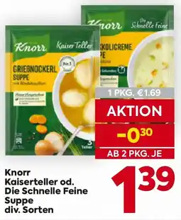 Billa Knorr Kaiserteller od. Die Schnelle Feine Suppe Angebot