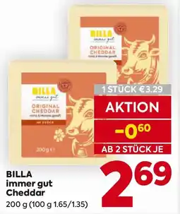 Billa BILLA immer gut Cheddar Angebot