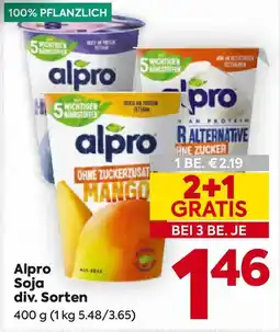 Billa Alpro Soja Angebot