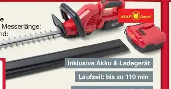 Wolf Garten Akku-Heckenschere