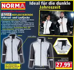 Norma REFLEKTIERENDE Fahrrad- und Laufjacke Angebot