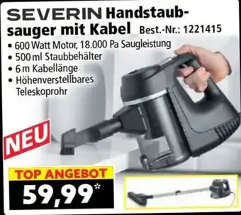 Norma SEVERIN Handstaubsauger mit Kabel Angebot