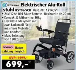 Norma Elektrischer Alu-Rollstuhl RST05-SCH Angebot