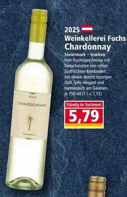 Norma Weinkellerei Fuchs Chardonnay Angebot