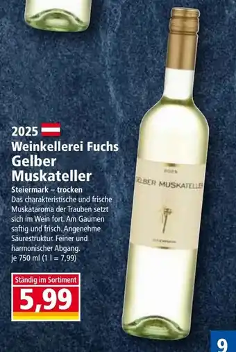 Norma Weinkellerei Fuchs Gelber Muskateller Angebot