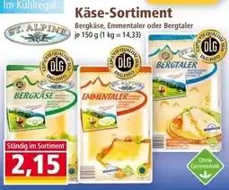 Norma ST. ALPINE Bergkäse, Emmentaler oder Bergtaler Angebot