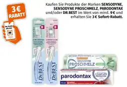 Müller Sensodyne, Sensodyne Proschmelz und Parodontax oder Dr. Best Angebot