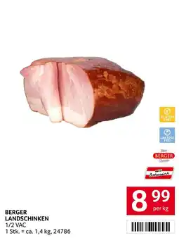 Transgourmet Berger Landschinken Angebot
