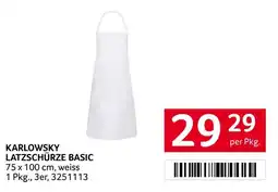 Transgourmet Karlowsky Latzschürze Basic Angebot