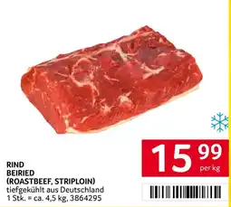 Transgourmet Rind Beiried (Roastbeef, Striploin) Angebot