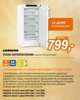 Expert Liebherr Stand-Gefrierschrank FND4234-20 Plus NoFrost Angebot