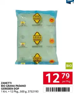 Transgourmet Zanetti Bio Grana Padano Gerieben DOP Angebot
