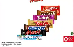 Transgourmet Mars, Bounty, Twix, Snickers, Maltesers, M&M's und Balisto Angebot