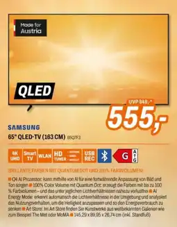 Expert Samsung 65" QLED-TV (163 CM) 65Q7F3 Angebot