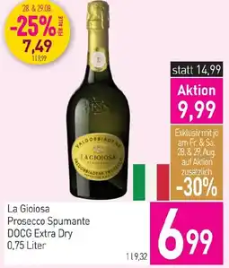 Sutterlüty La Gioiosa Prosecco Spumante DOCG Extra Dry Angebot