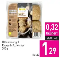 Sutterlüty Billa immer gut Roggenbrötchen Angebot