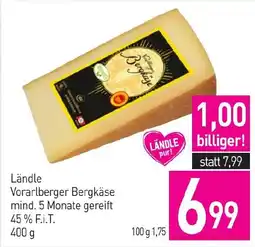 Sutterlüty Ländle Vorarlberger Bergkäse Angebot