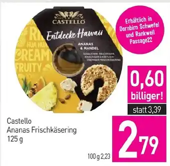 Sutterlüty Castello Ananas Frischkäsering Angebot