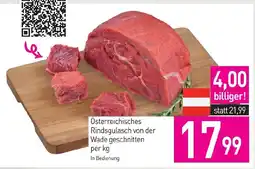Sutterlüty Österreichisches Rindsgulasch von der Wade geschnitten Angebot