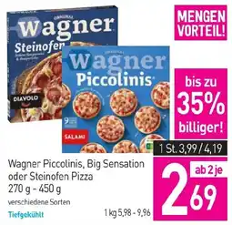 Sutterlüty Wagner Piccolinis, Big Sensation oder Steinofen Pizza Angebot