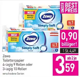 Sutterlüty Zewa Toilettenpapier Angebot