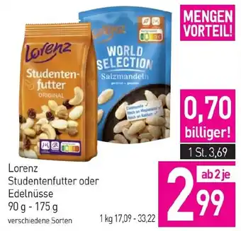 Sutterlüty Lorenz Studentenfutter oder Edelnüsse Angebot