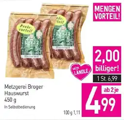 Sutterlüty Metzgerei Broger Hauswurst Angebot