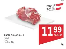 Metro Rinder Gulaschhals Angebot