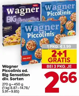 Billa Wagner Piccolinis od. Big Sensation Angebot