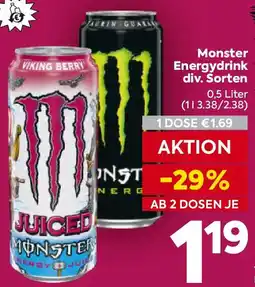 Billa Monster Energydrink Angebot