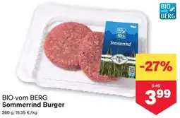 MPreis BIO vom BERG Sommerrind Burger Angebot